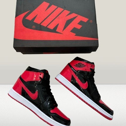 Jordan 1 Patent - Bred [Family] - ShoeResidenceClassic Bred colorway Jordan 1 Patent - Bred sneakersJordan 136adidas patent bredAdidas Tenes Inalta PieleADIDASI JORDANI6