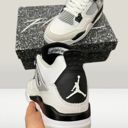 Jordan 4 Military Black Leather [Full - Box] - ShoeResidencePremium leather Jordan 4 Military Black shoes with Nike Air cushioning for comfortJordan 43744 black4 jordan5