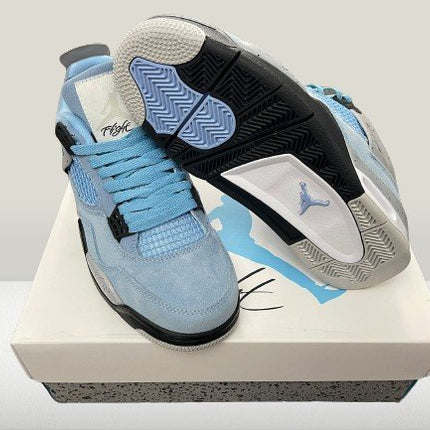 Jordan 4 University Blue Leather [Full - Box] - ShoeResidenceJordan 4 University Blue studio viewJordan 4364 Adidas Blue4 Air Blue4 air university blue jordan10