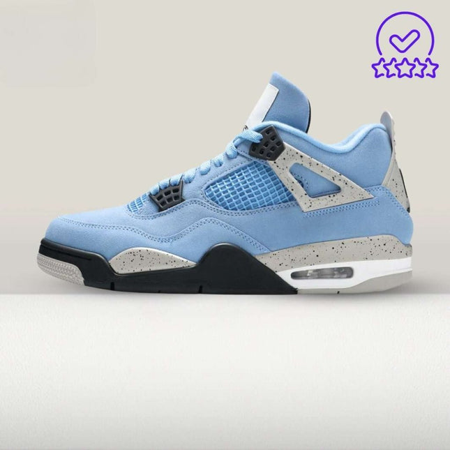 Jordan 4 University Blue Leather [Full - Box] - ShoeResidenceJordan 4 University Blue sneakersJordan 4364 Adidas Blue4 Air Blue4 air university blue jordan1