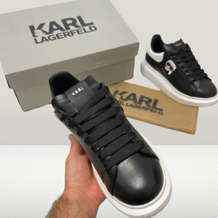 Karl Lagerfeld - Black Leather [40% OFF] - ShoeResidenceKarl Lagerfeld shoes top down viewKarl Lagerfeld36adidas alb karl lagerfeldadidas negurAdidasi Dama Karl6