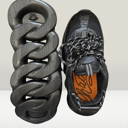 Versace Chain Reaction Black Premium [Full - Box] - ShoeResidenceVersace Chain Reaction Black backside viewVersace36Adidas Pantof Versace BlackAdidas Pantof Versace OLXadidas versace10