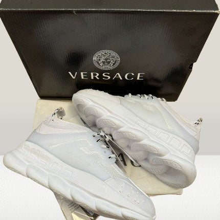 Versace - Chain Reaction White [FULL - BOX] - ShoeResidenceVersace Chain Reaction White with original boxVersace36adidas versaceAdidas Versace Chainadidas versace chain reaction9