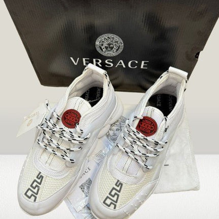 Versace - Chain Reaction White [FULL - BOX] - ShoeResidencenew edition Versace Chain Reaction White shoesVersace36adidas versaceAdidas Versace Chainadidas versace chain reaction12