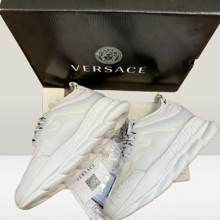 Versace - Chain Reaction White [FULL - BOX] - ShoeResidenceVersace Chain Reaction White unboxing photo Versace36adidas versaceAdidas Versace Chainadidas versace chain reaction5